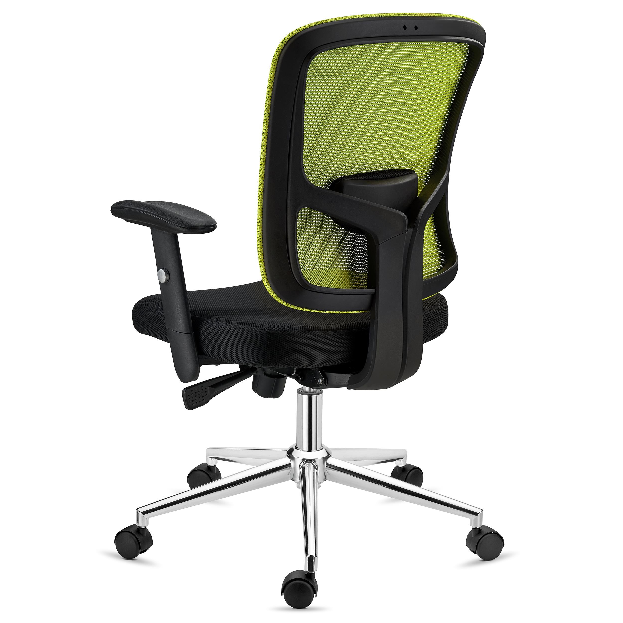 Silla Ergonómica MARKO, Soporte Lumbar, Mecanismo Sincronizado, Base Aluminio, En Negro