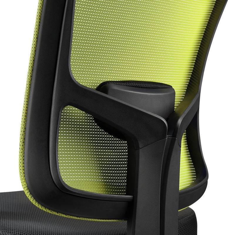 Silla Ergonómica MARKO, soporte lumbar, en negro