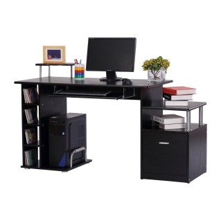 Mesa de ordenador PLANET en madera color negro