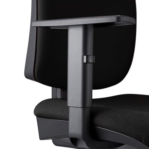 Silla Ergonómica PIERO, en Tela color Negro, con Reposacabezas y Brazos Ajustables