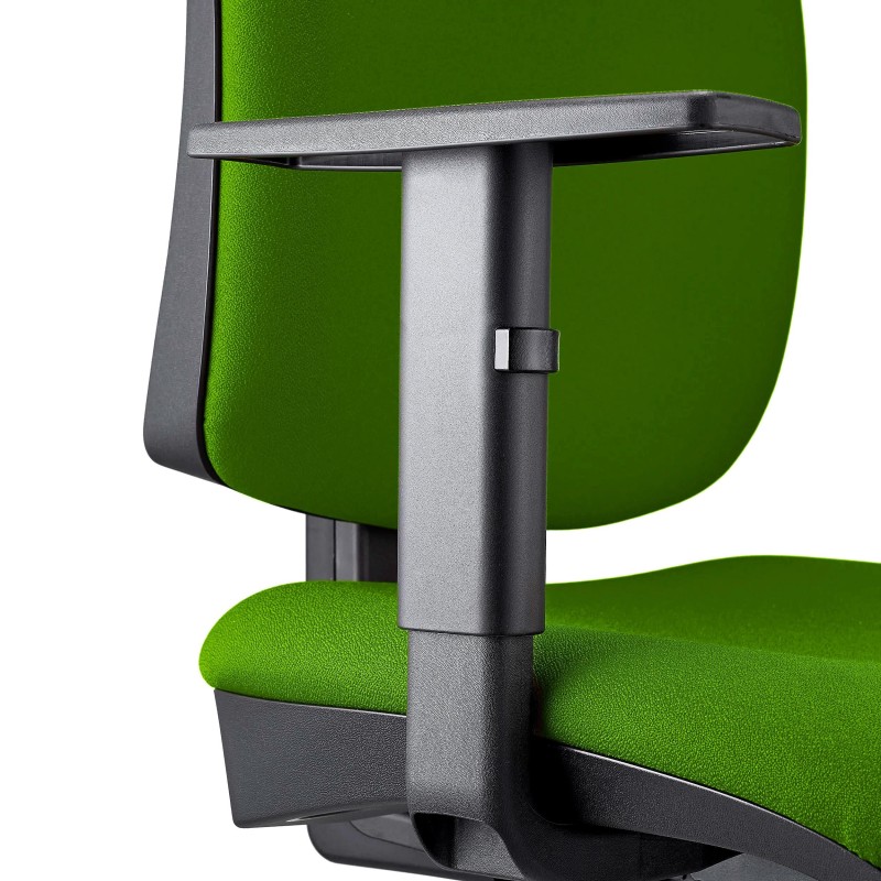 Silla Ergonómica PIERO, en Tela color Negro, con Reposacabezas y Brazos Ajustables