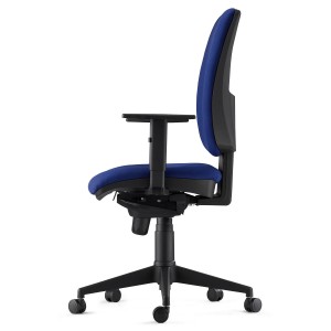 Silla Ergonómica PIERO, en Tela color Negro, con Brazos Ajustables