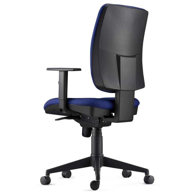 Silla Ergonómica PIERO, en Tela color Negro, con Brazos Ajustables