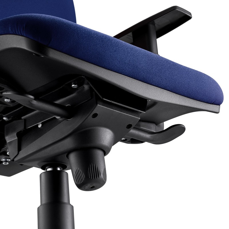Silla Ergonómica PIERO, en Tela color Negro, con Brazos Ajustables