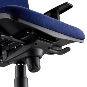 Silla Ergonómica PIERO, en Tela color Negro, con Brazos Ajustables