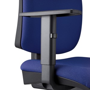 Silla Ergonómica PIERO, en Tela color Negro, con Brazos Ajustables