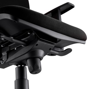 Silla Ergonómica PIERO, en Tela color Negro, con Brazos Ajustables