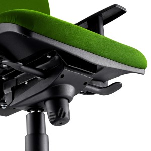 Silla Ergonómica PIERO, en Tela color Negro, con Brazos Ajustables