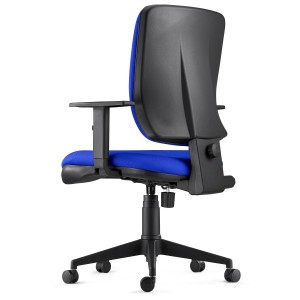 Silla Ergonómica DIEGO, grueso acolchado, tela negra