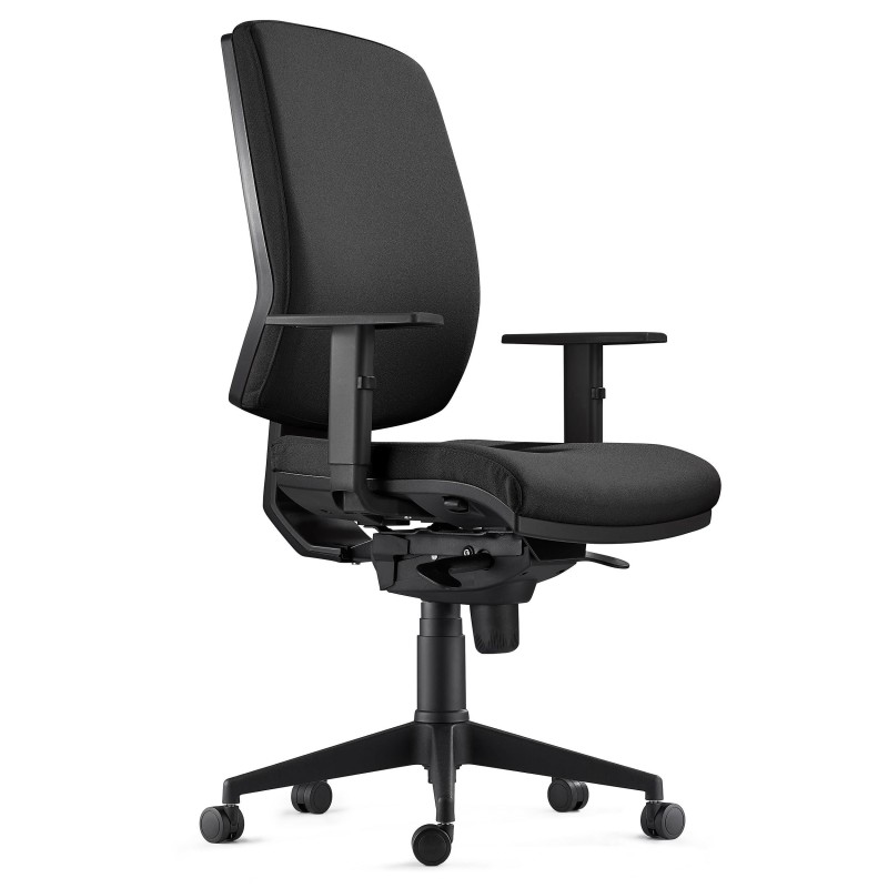 Silla Ergonómica OLIVER, tela negra