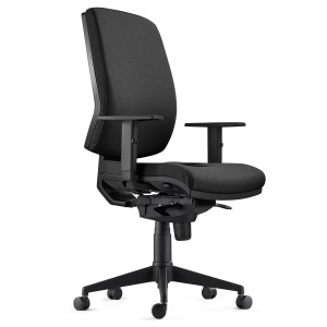 Silla Ergonómica OLIVER, tela negra