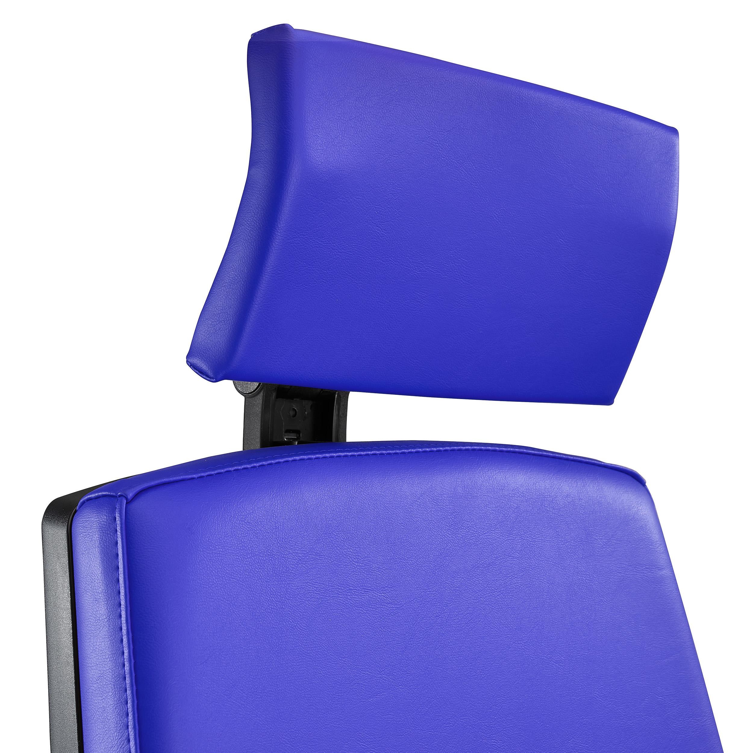Silla Ergonómica OLIVER, Piel Negra, Reposacabezas, Uso 8 Horas, Grueso Acolchado