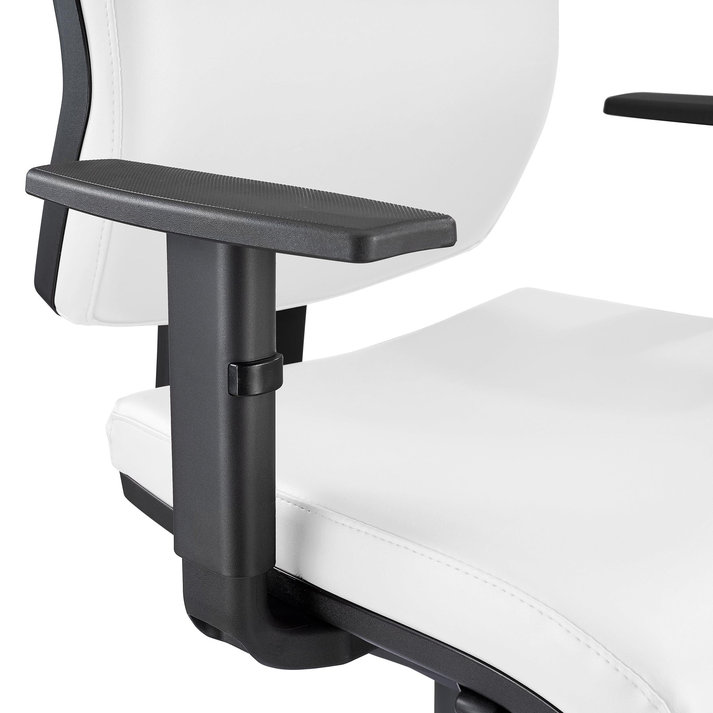 Silla Ergonómica OLIVER, Piel Real Negra, Uso 8 Horas, Grueso Acolchado