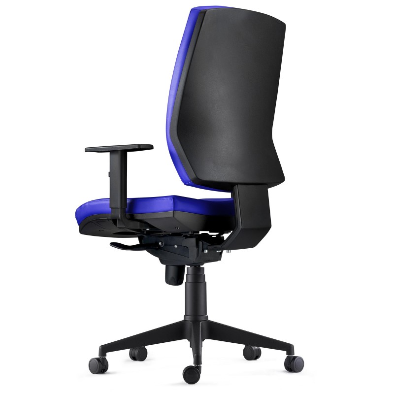 Silla Ergonómica OLIVER, piel negra