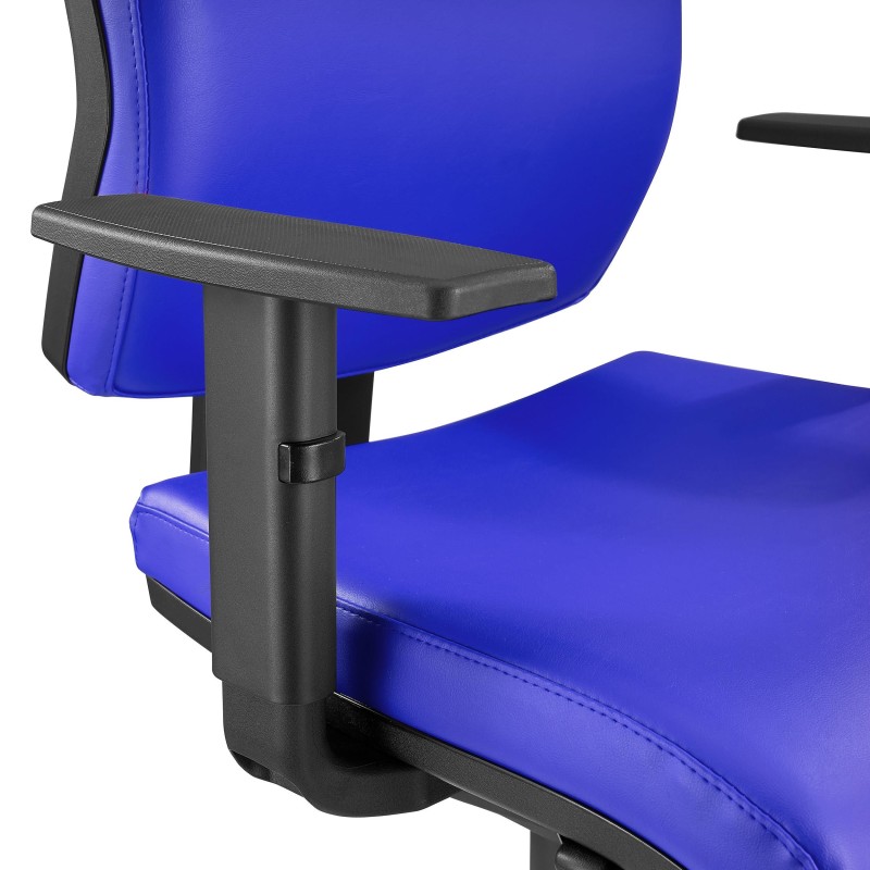 Silla Ergonómica OLIVER, piel negra