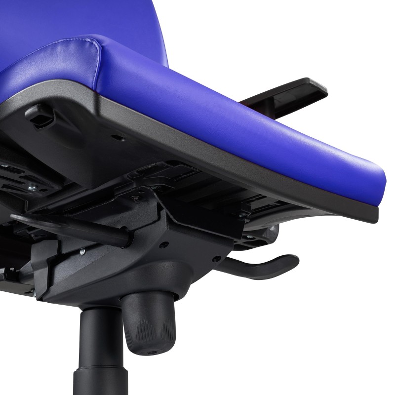 Silla Ergonómica OLIVER, piel negra