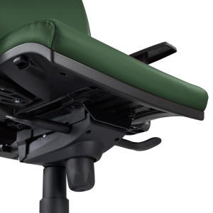 Silla Ergonómica OLIVER, piel negra