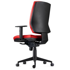 Silla Ergonómica OLIVER, piel negra