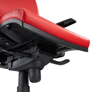 Silla Ergonómica OLIVER, piel negra