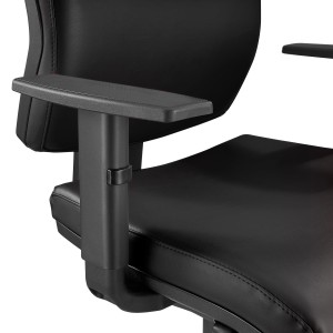 Silla Ergonómica OLIVER, piel negra