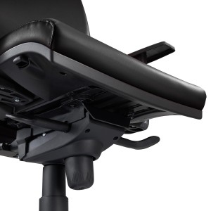 Silla Ergonómica OLIVER, piel negra