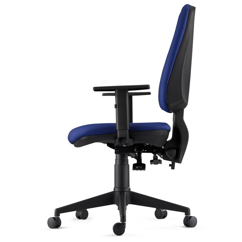 Silla de Oficina Ergonómica INDIANA en Tela color Negro