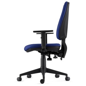 Silla de Oficina Ergonómica INDIANA en Tela color Negro