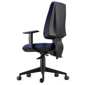 Silla de Oficina Ergonómica INDIANA en Tela color Negro