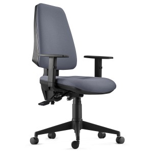 Silla de Oficina Ergonómica INDIANA en Tela color Negro