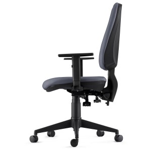 Silla de Oficina Ergonómica INDIANA en Tela color Negro
