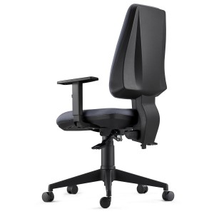 Silla de Oficina Ergonómica INDIANA en Tela color Negro