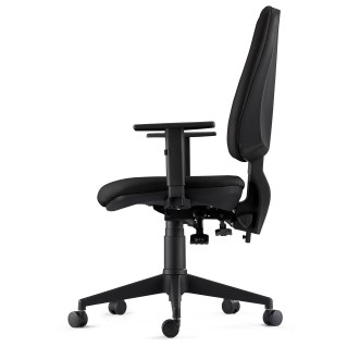 Silla de Oficina Ergonómica INDIANA en Tela color Negro 2