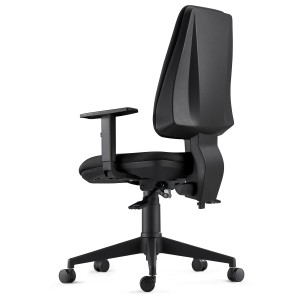 Silla de Oficina Ergonómica INDIANA en Tela color Negro