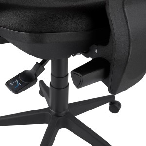 Silla de Oficina Ergonómica INDIANA en Tela color Negro