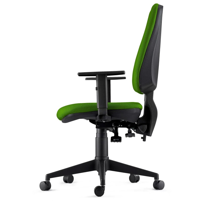 Silla de Oficina Ergonómica INDIANA en Tela color Negro