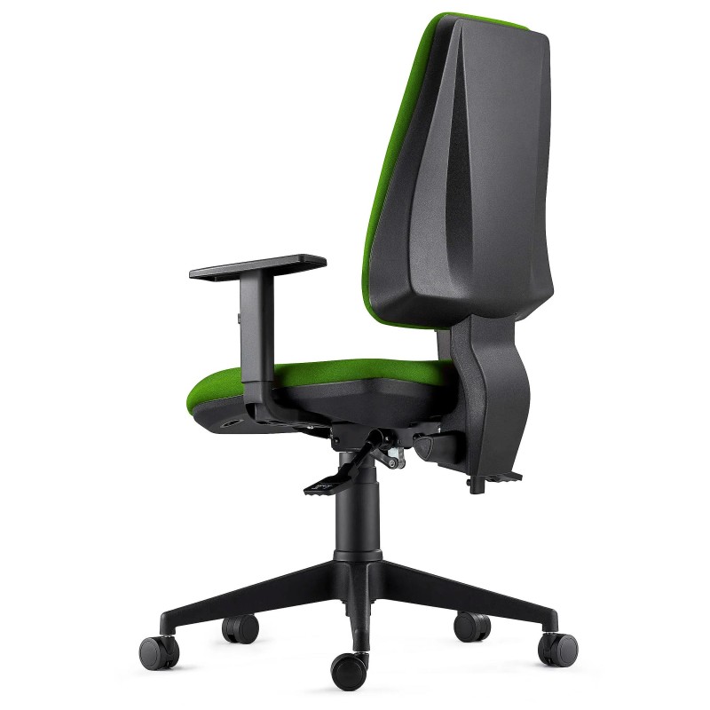 Silla de Oficina Ergonómica INDIANA en Tela color Negro