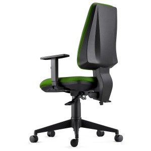 Silla de Oficina Ergonómica INDIANA en Tela color Negro