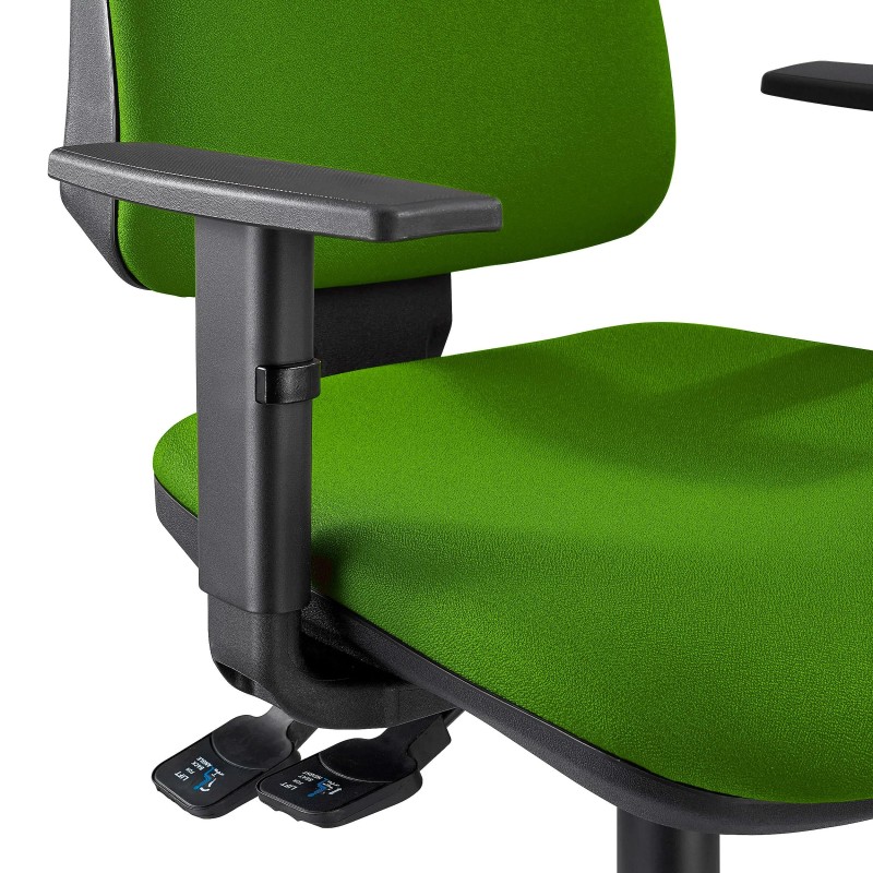 Silla de Oficina Ergonómica INDIANA en Tela color Negro