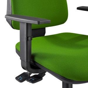 Silla de Oficina Ergonómica INDIANA en Tela color Negro
