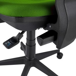 Silla de Oficina Ergonómica INDIANA en Tela color Negro