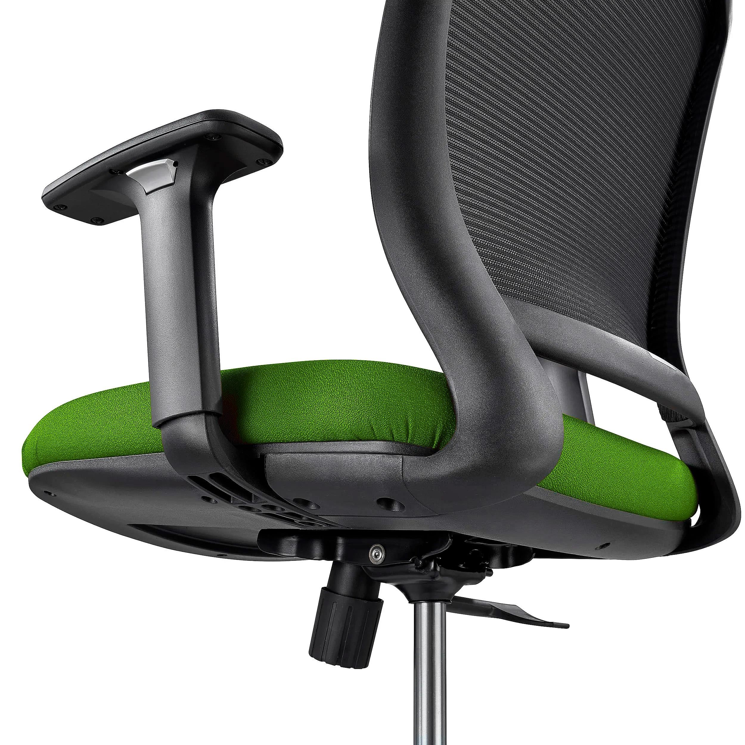 Silla de Oficina MISURI, Brazos Ajustables, en Malla Transpirable color Negro