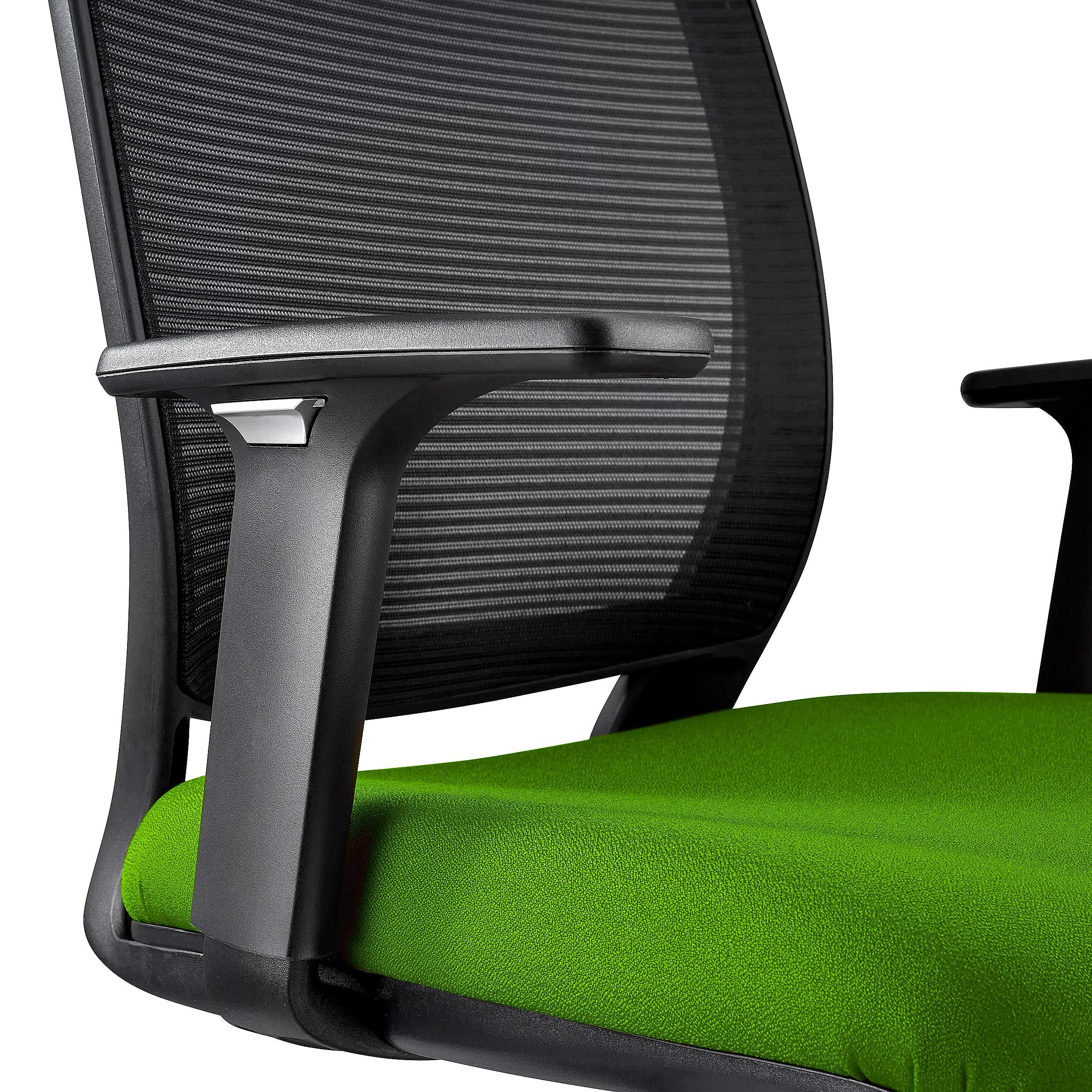 Silla de Oficina MISURI, Brazos Ajustables, en Malla Transpirable color Negro