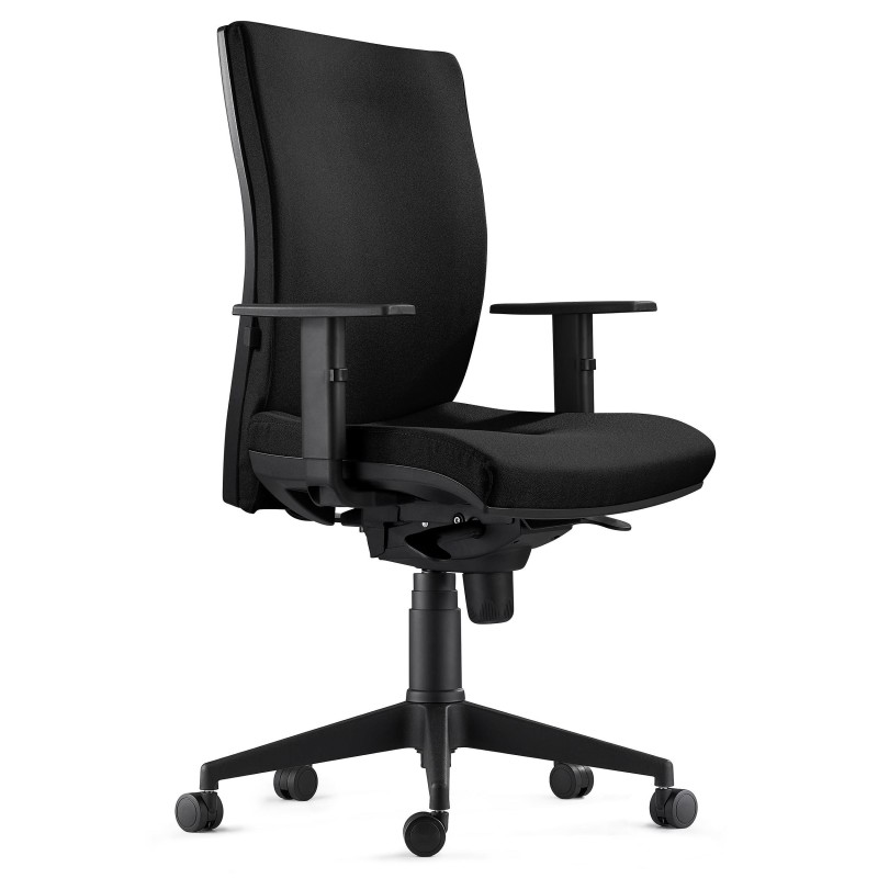 Silla Ergonómica KEVIN en Tela color Negro