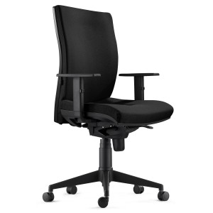 Silla Ergonómica KEVIN en Tela color Negro