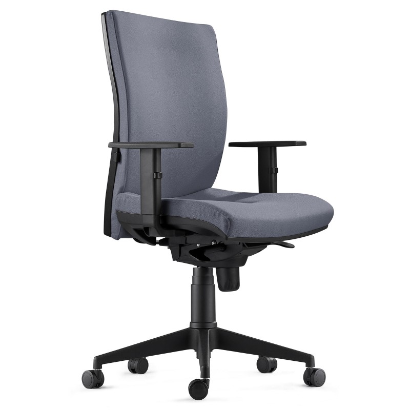 Silla Ergonómica KEVIN en Tela color Negro