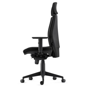 Silla Ergonómica MARVEL en Piel color Negro