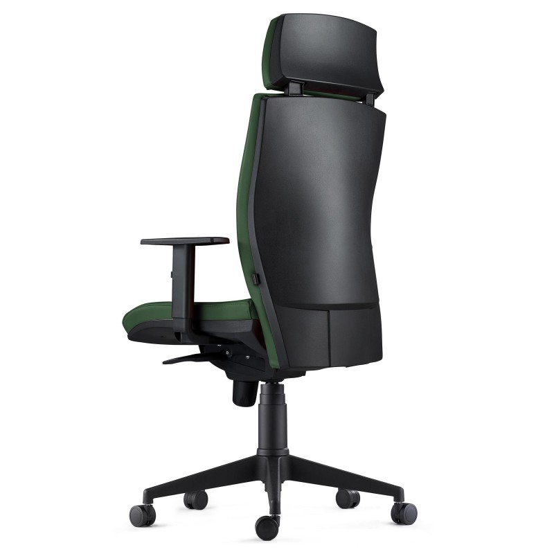 Silla Ergonómica MARVEL en Piel color Negro