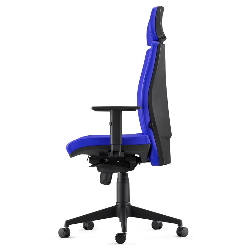 Silla Ergonómica MARVEL en Piel color Negro