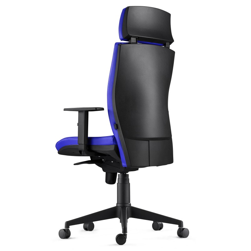 Silla Ergonómica MARVEL en Piel color Negro