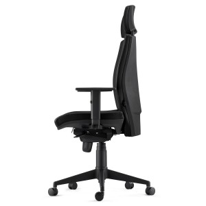 Silla Ergonómica MARVEL en Piel Natural color Negro